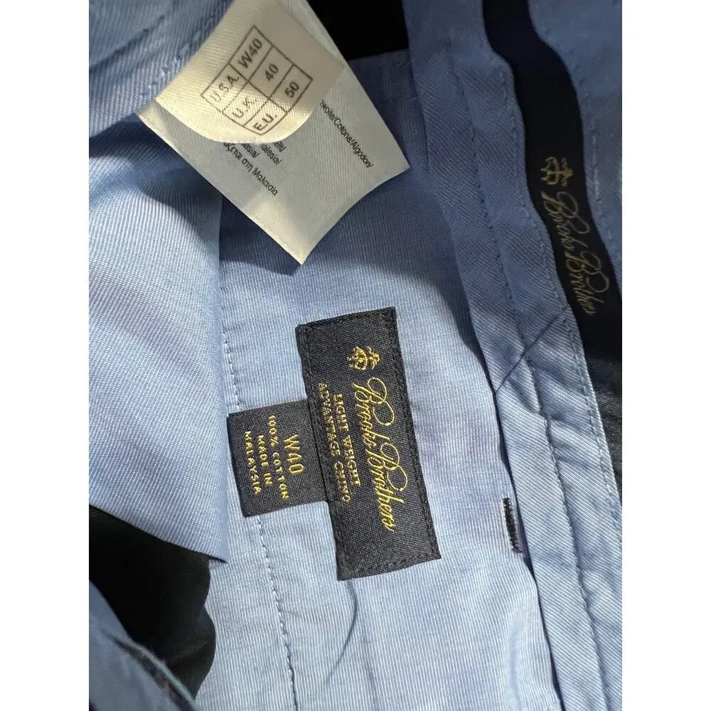 Brooks Brothers Navy Blue  Light Weight Advantage Chino 40